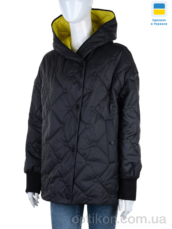 Куртка Tatiana-DIVO K311 чорно-жовтий
