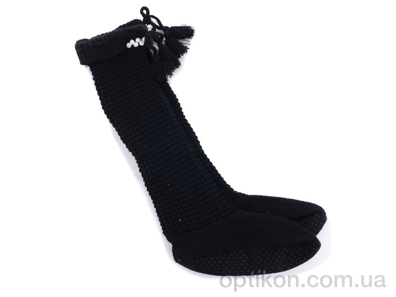 Гольфи Diana 601-1 домашняя обувь  вязан. черн.