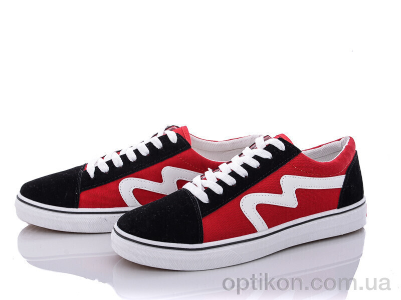 Кеди Ok Shoes 176 black-red