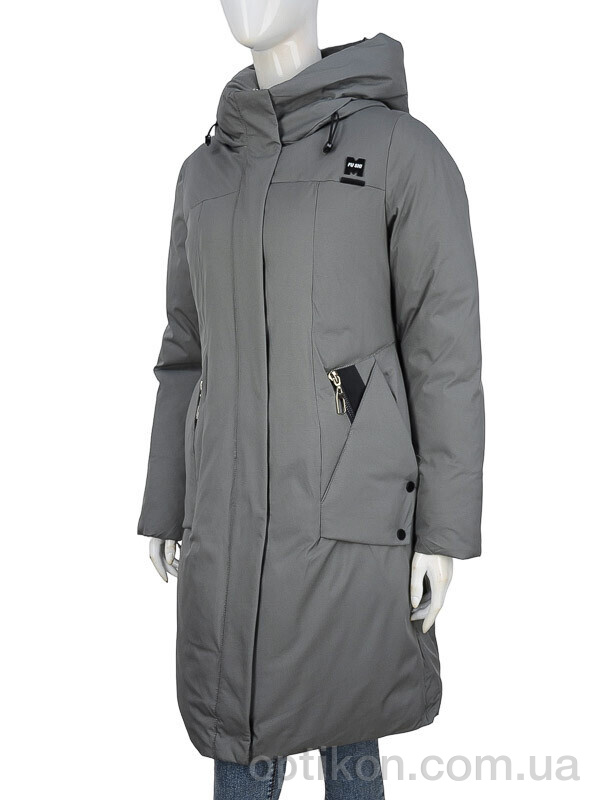 Пальто П2П Design 328-04 grey
