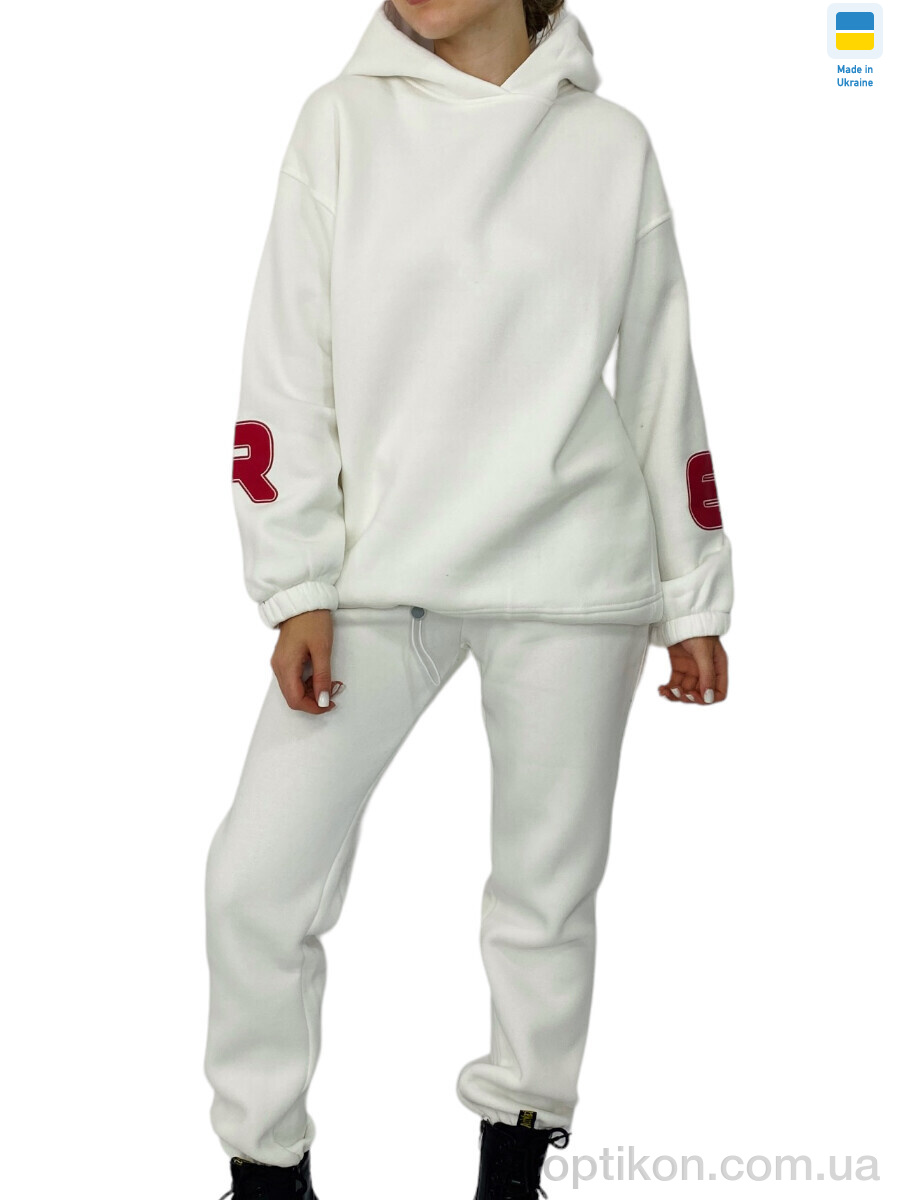 Спортивний костюм Kram 00305 білий батал