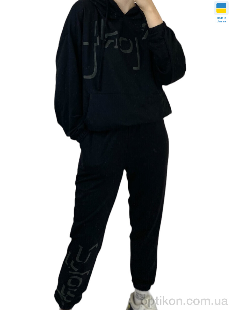 Спортивний костюм Kram 00126 чорний