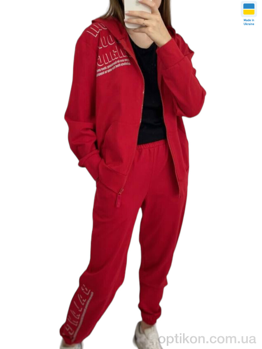 Спортивний костюм Kram 00255 червоний