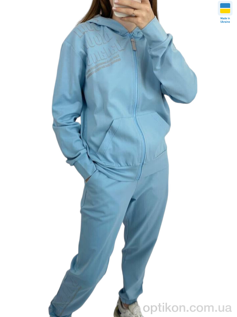 Спортивний костюм Kram 00255 блакитний