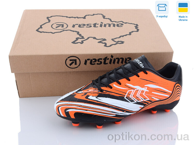 Футбольне взуття Restime DW023510-2 black-orange