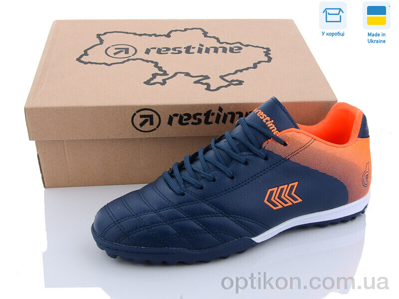Футбольне взуття Restime DM023920-1 navy-orange