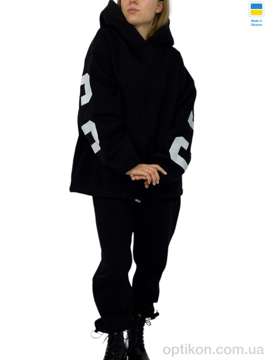 Спортивний костюм Kram 00266 чорний