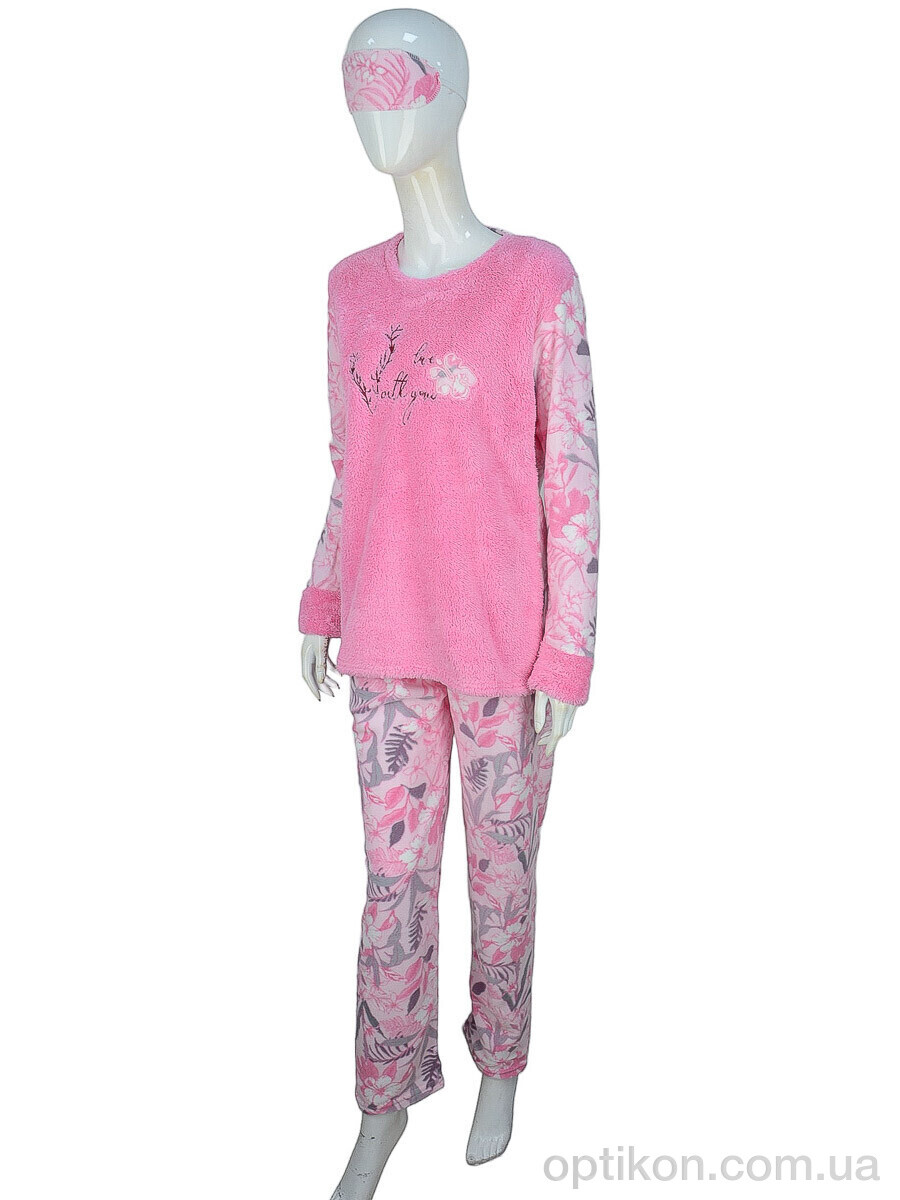 Пижама Obuvok 1873 pink, флис (04957)