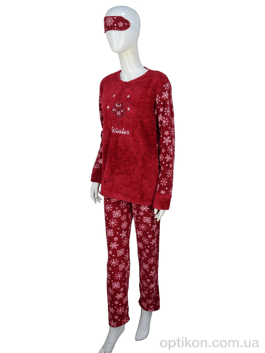 Пижама Obuvok 1867 red, флис (04957)