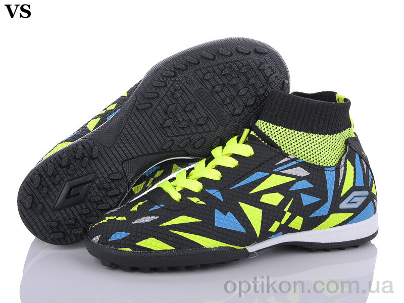 Футбольне взуття VS Дугана сороконіжки black-green (31-35)