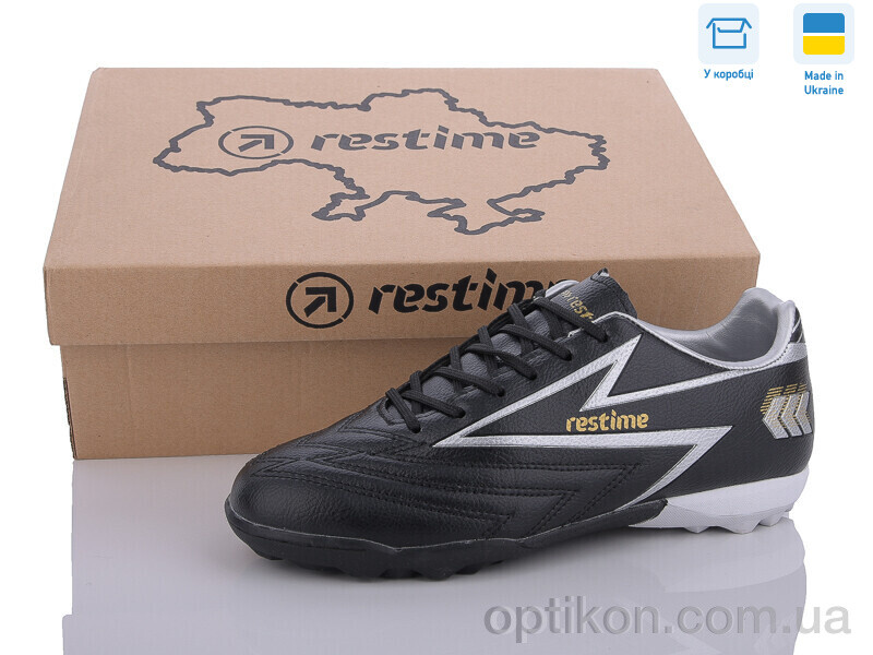 Футбольне взуття Restime DWB24127-1 black-gold