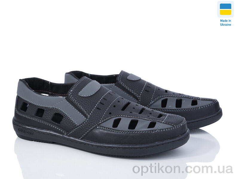 Туфлі Paolla P3 чорний-сірий