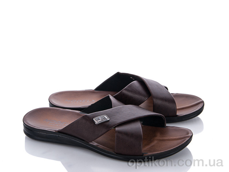 Шльопанці Makers Shoes 3404 коричневый