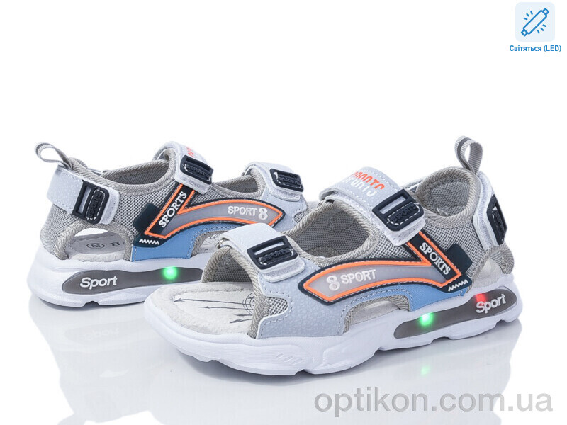 Сандалі Ok Shoes 7748-1 grey LED