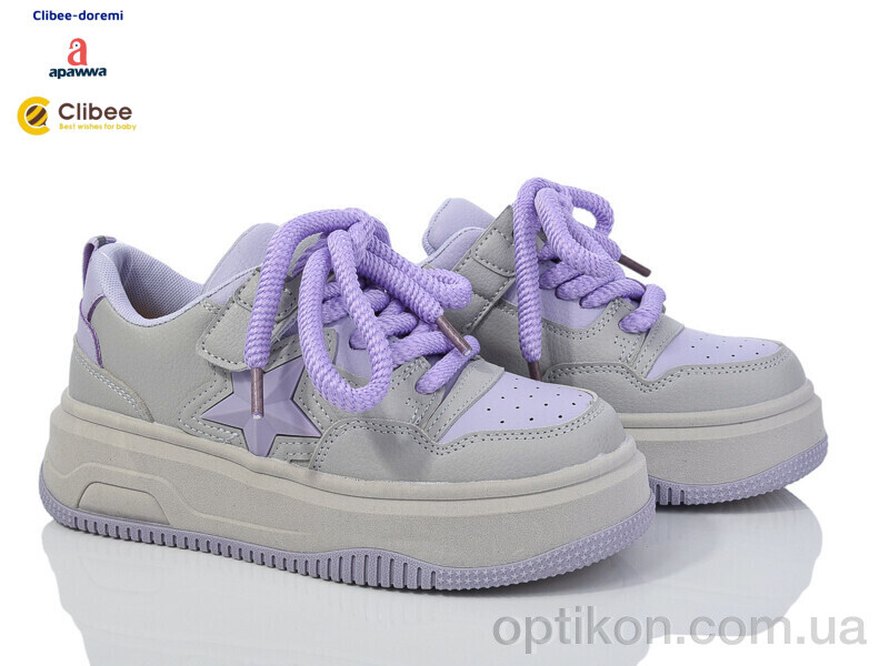 Кросівки Clibee-Doremi LC120 grey-purple