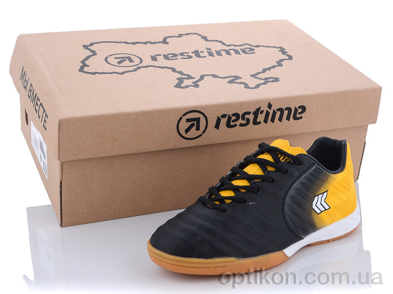 Футбольне взуття Restime DD020810 black-white-yellow