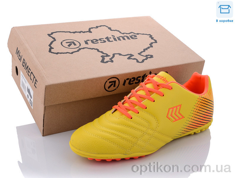 Футбольне взуття Restime DM021105-1 yellow-orange-black
