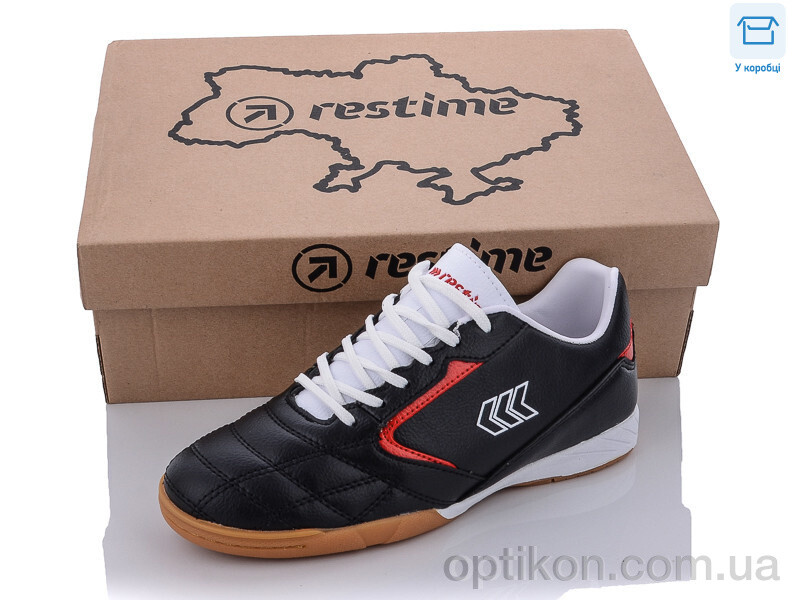 Футбольне взуття Restime DWB22030 black-white-red