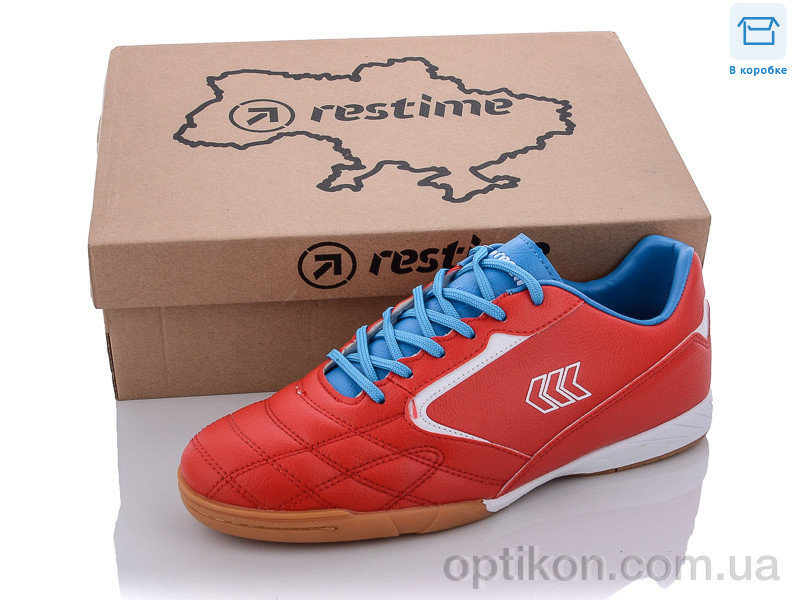Футбольне взуття Restime DMB22030 red-white-skyblue