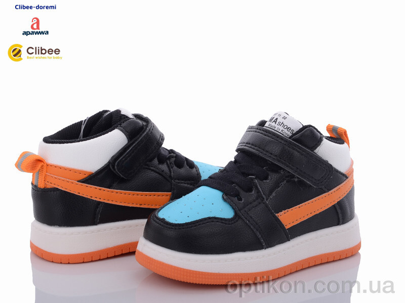 Кросівки Clibee-Doremi L260 black-orange