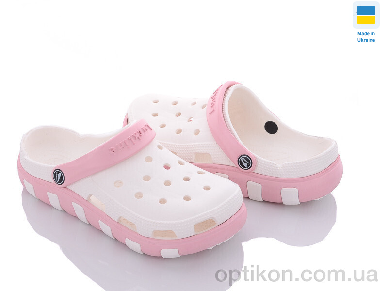 Крокси Luck Line 3021-277 white-pink
